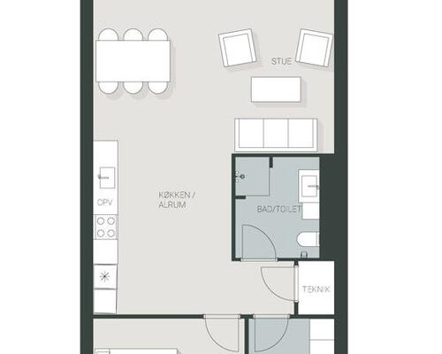 2 værelses hus i Stenlille