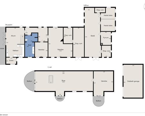 5 værelses hus i Skals