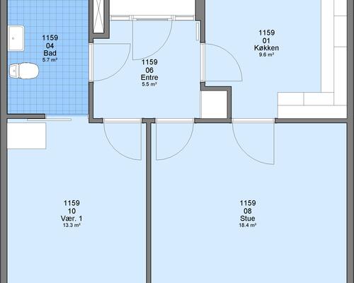 2 værelses lejlighed i Esbjerg