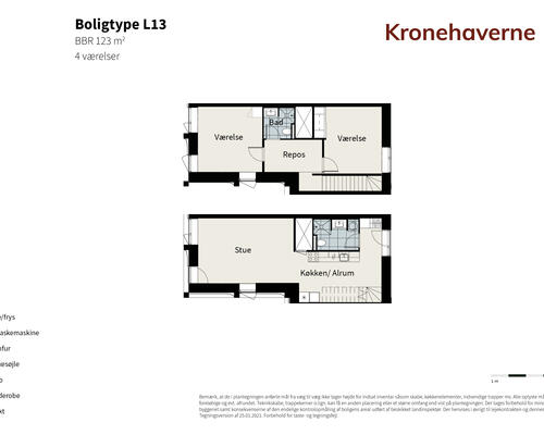 3 værelses lejlighed i København S