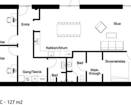 4 værelses lejlighed i Køge