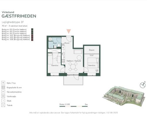 3 værelses lejlighed i Albertslund