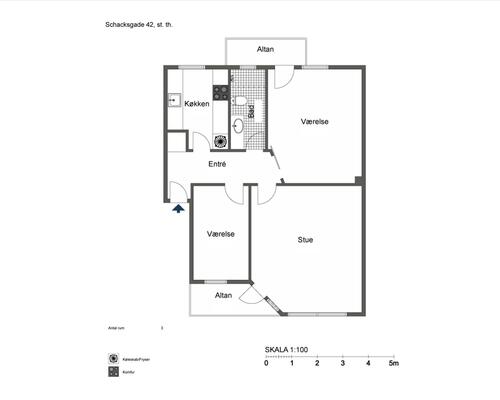 3 værelses lejlighed i Odense C