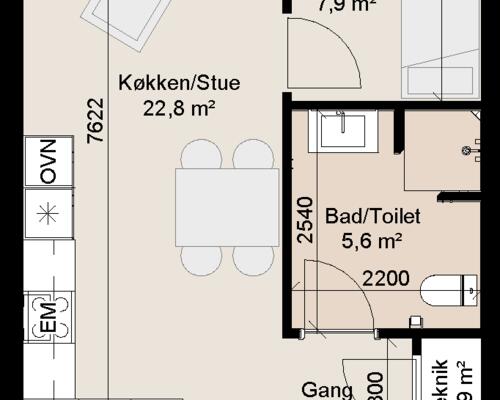Skønt 3-værelses rækkehus med gulvvarme og ventilationsanlæg. Obs. Alle billeder, visualiseringer og plantegninger er vejledende.