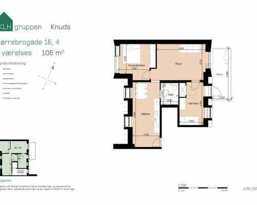 4 værelses lejlighed i Århus C