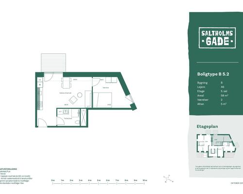 2 værelses lejlighed i Århus C