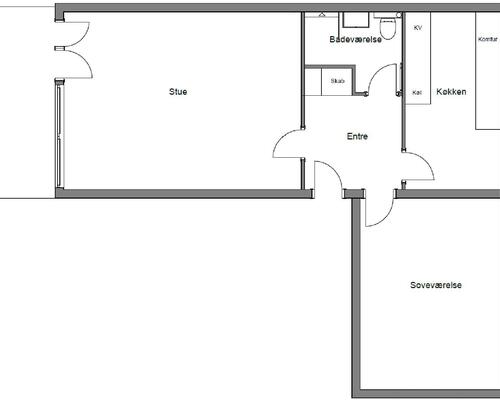 2 værelses lejlighed på Skovledet i Hillerød udlejes