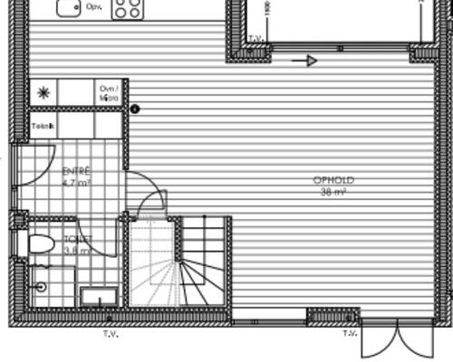4 værelses lejlighed i Randers SV