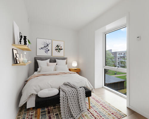 Stor 2-værelses lejlighed I Valby Maskinpark