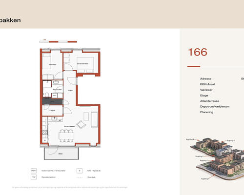 3 værelses lejlighed i Hedehusene