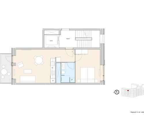 2 værelses lejlighed i København S