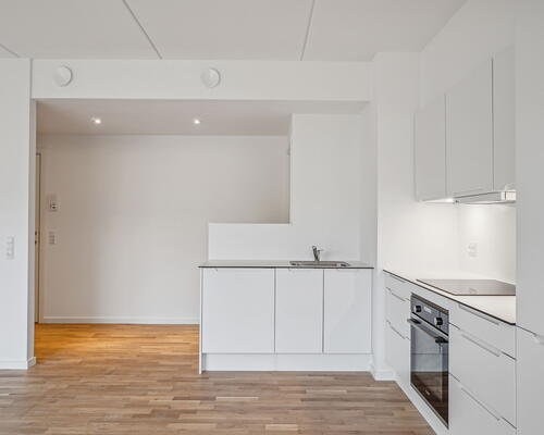 Fløjhusene - Bygning E - Lækker 2-værelses lejlighed i høj kvalitet med egen terrasse