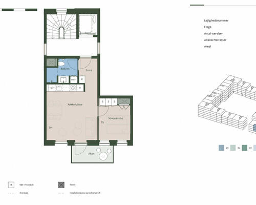 2 værelses lejlighed i Hedehusene