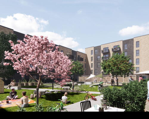 Teglværkskanten - Lækker og lys 2-værelses lejlighed med altan og god udsigt