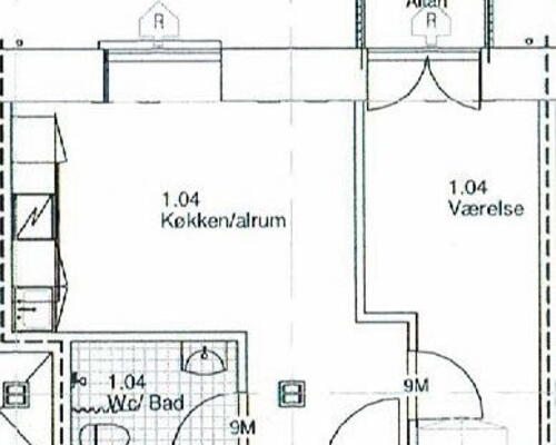 2 værelses lejlighed i Århus C