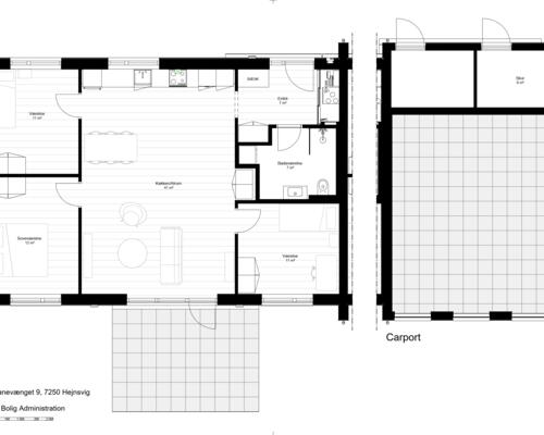 4 værelses lejlighed i Hejnsvig