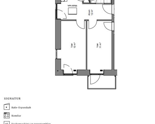 3 værelses lejlighed i Århus N