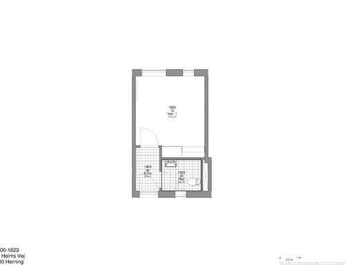 1 værelses lejlighed i Herning