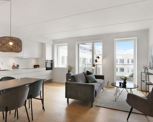 The Residence CPH - Stilren og moderne penthouse med 3 soveværelser og stor privat tagterrasse