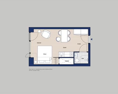 1 værelses lejlighed i Århus N