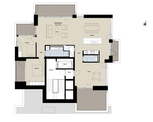 2 værelses lejlighed i Hellerup