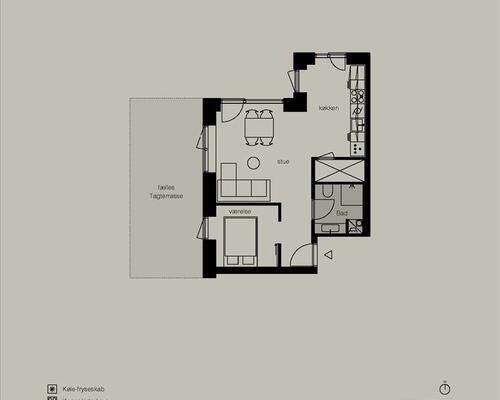 2 værelses lejlighed i København Ø