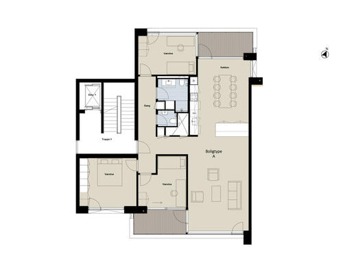 4 værelses lejlighed i Hellerup