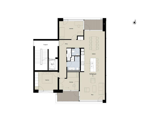 4 værelses lejlighed i Hellerup