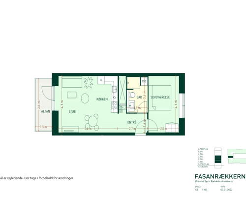 Skøn 2-værelses lejlighed med altan og stort soveværelse