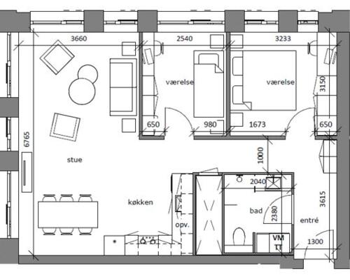 3 værelses lejlighed i Frederikssund