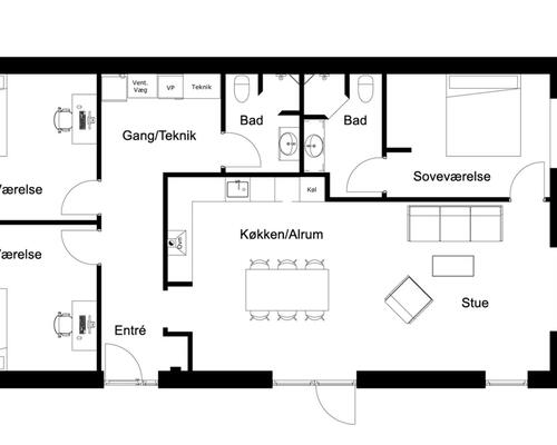 4 værelses lejlighed i Køge