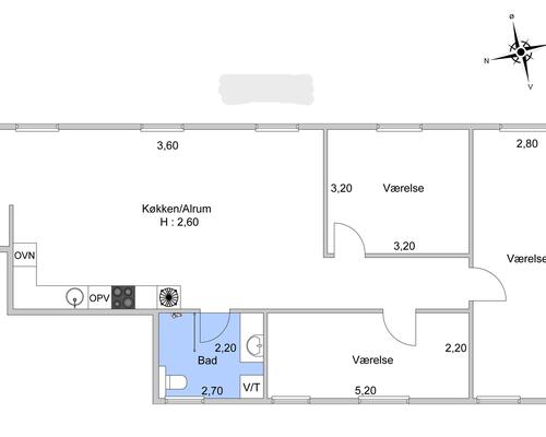 4 værelses lejlighed i Nykøbing Sjælland