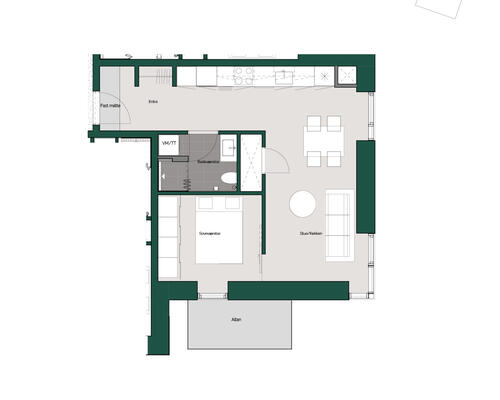 2 værelses lejlighed i Aalborg SV