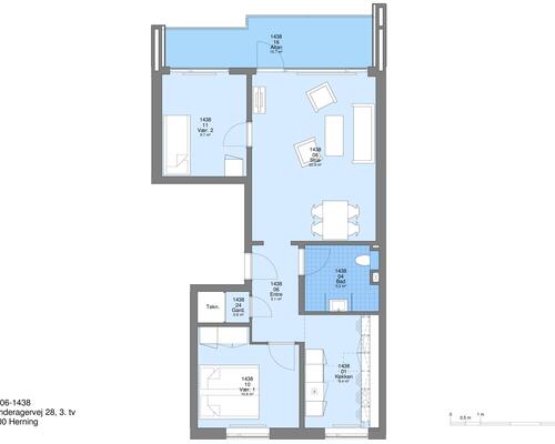 3 værelses lejlighed i Herning
