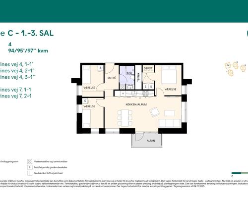 4 værelses lejlighed i Birkerød