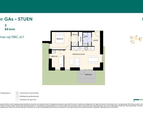 3 værelses lejlighed i Birkerød