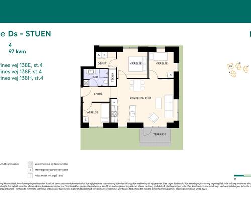 4 værelses lejlighed i Birkerød