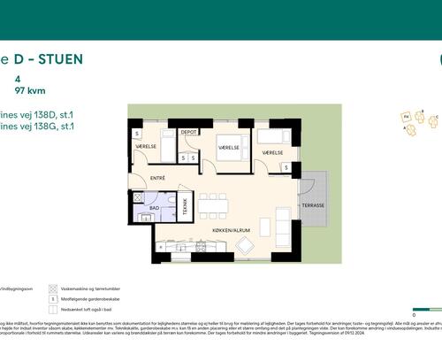 4 værelses lejlighed i Birkerød