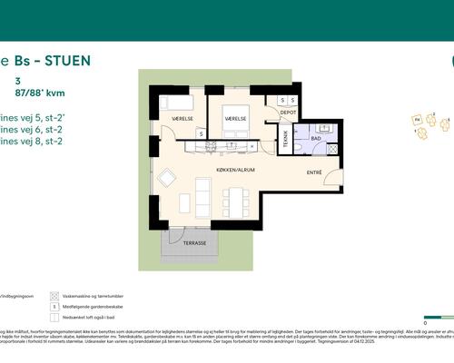 3 værelses lejlighed i Birkerød