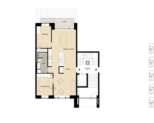 3 værelses lejlighed i København SV