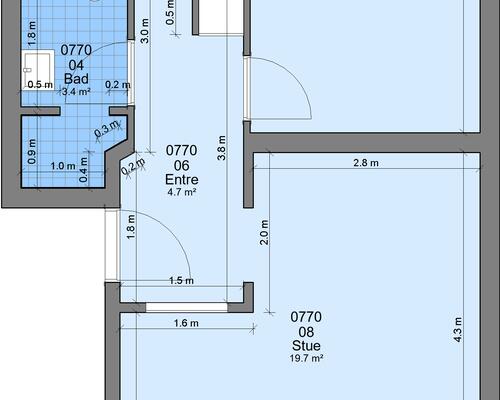 2 værelses lejlighed i Randers