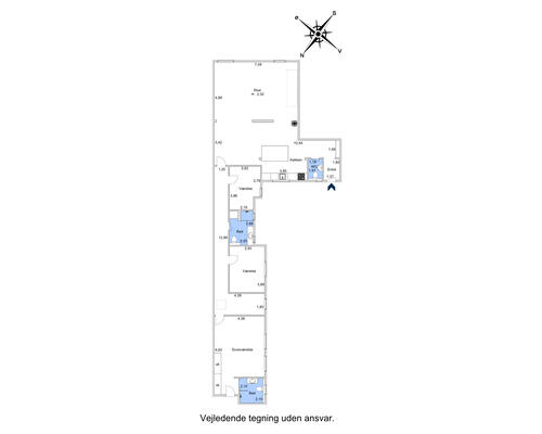 4 værelses lejlighed i København Ø