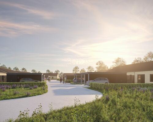 Ny opført bolig med varmepumpe