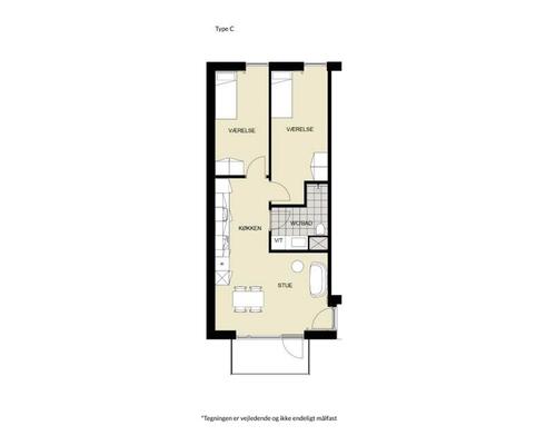 3 værelses lejlighed i Århus N