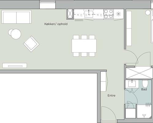 2 værelses lejlighed i Aalborg