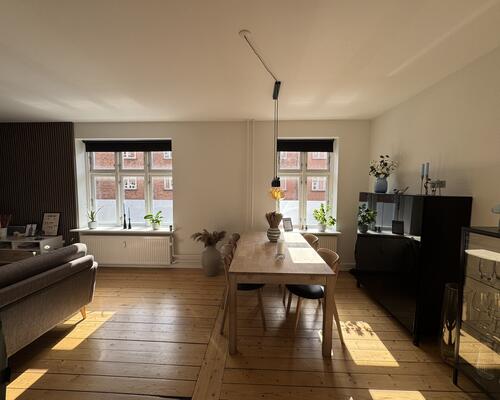 Lys 2-værelses lejlighed i Øgadekvarteret nær centrum