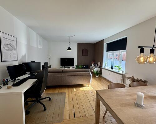 Lys 2-værelses lejlighed i Øgadekvarteret nær centrum