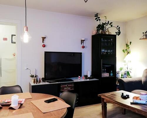 Flot delevenlig 2-værelses lejlighed