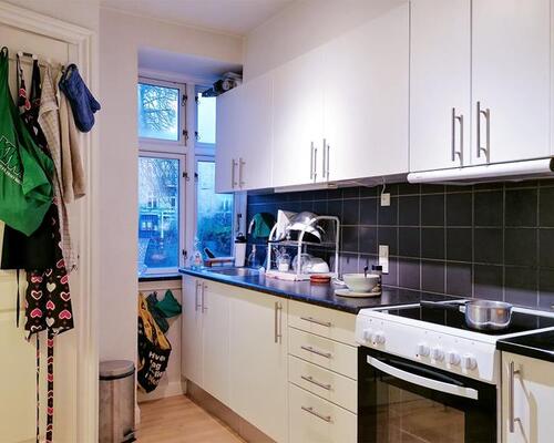 Flot delevenlig 2-værelses lejlighed