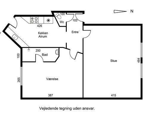 2 værelses lejlighed i Esbjerg